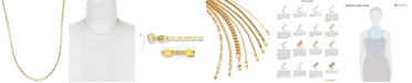 Italian Gold 16" Polished Fancy Link Chain Necklace (1-1/2mm) in 14k Gold